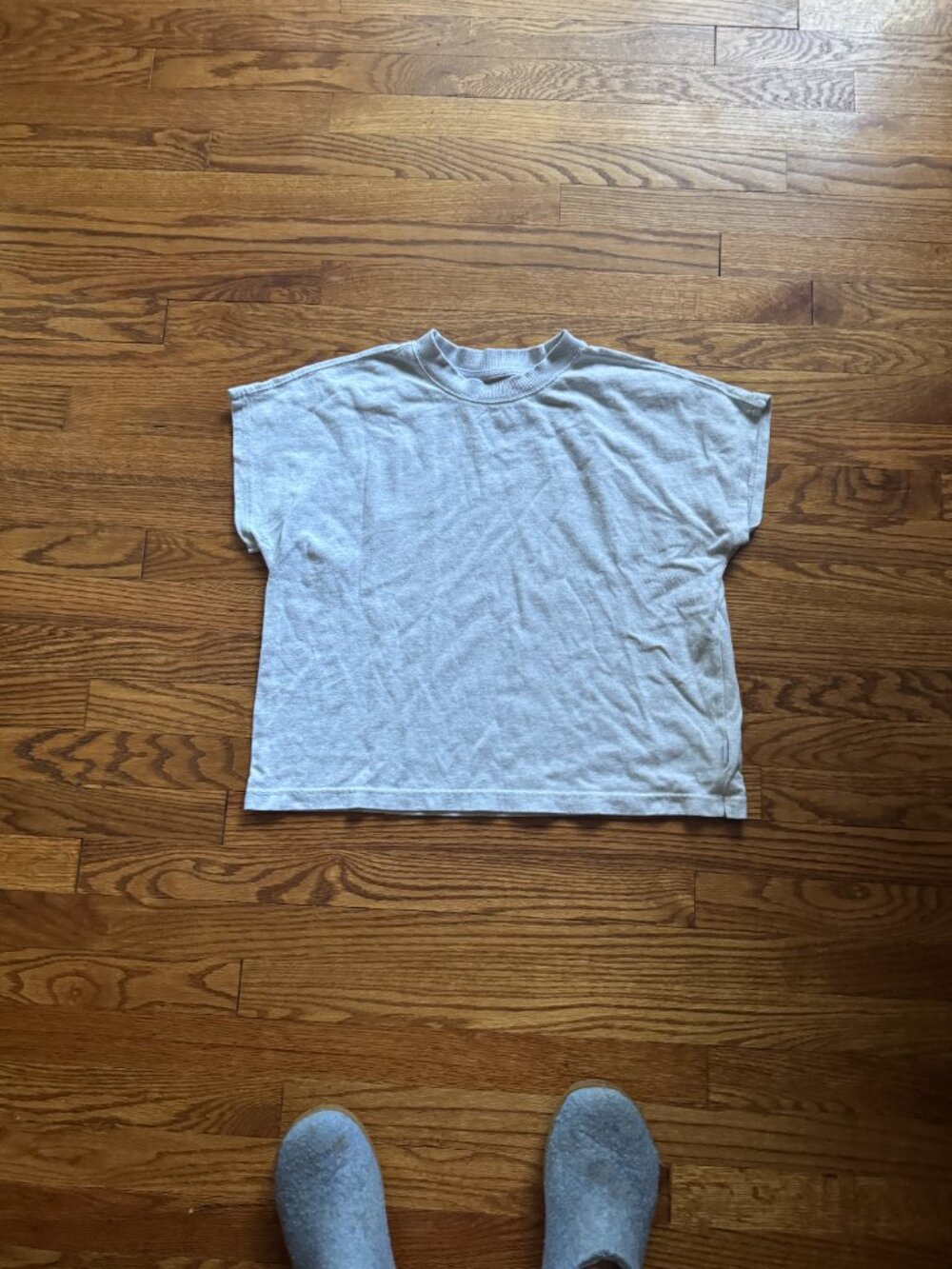 Le Bon Shoppe Jeanne Tee in Grey. Size XS/S